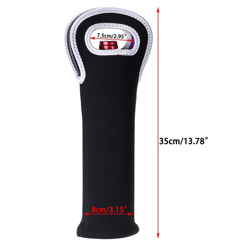 BTSKY Isolierte Neopren-Tragetasche für Doppel-Flasche, Wein, Champagner, Bier, Wasser, Dosen,