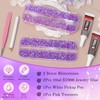 Light Purple AB Rhinestones Kit, Flatback Resin Gems for Bedazzling