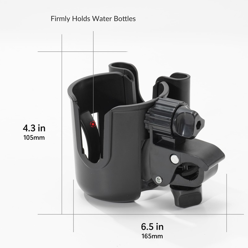 Li & Zhao Universal Stroller Cup Holder - 2-in-1 Wheelchair