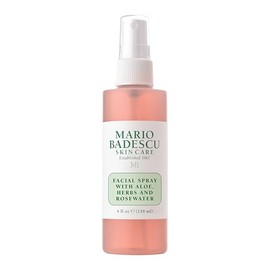 Mario Badescu Espray facial con aloe, hierbas y agua de rosas para todo tipo de piel, bruma facial que hidrata, rejuvenece y aclara