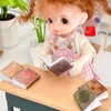 EDLMKM 24 PCS Miniatures Dollhouse Books, Miniature Books, 1:12 Scale