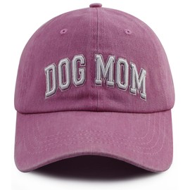 TypasTdqk Dog Mom Gifts for Women, Cute Dog Mom Hat, Puppy Lover Baseball Cap, Mother's Day Christmas Birthday Gifts for Mama Grandma Wife Aunt Mimi Sis Mommy Pink