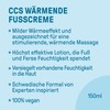 CCS Warming Foot Cream 150ml - Warming Foot Cream Moisturises