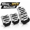 Non-Slip Aluminum Car Pedal Covers for Automatic & Manual Cars