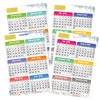 10 Pack Monthly Calendar Badge Card 3.3x2.2 inch 2025 Mini