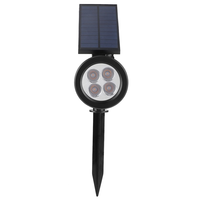 Solar Spotlight Waterproof 4LED Lawn Lights Landscape Lighting for Outdoor