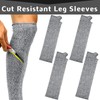 Zhanmai Cut Resistant Leg Sleeves Bite-Proof Protective Leg Sleeves for