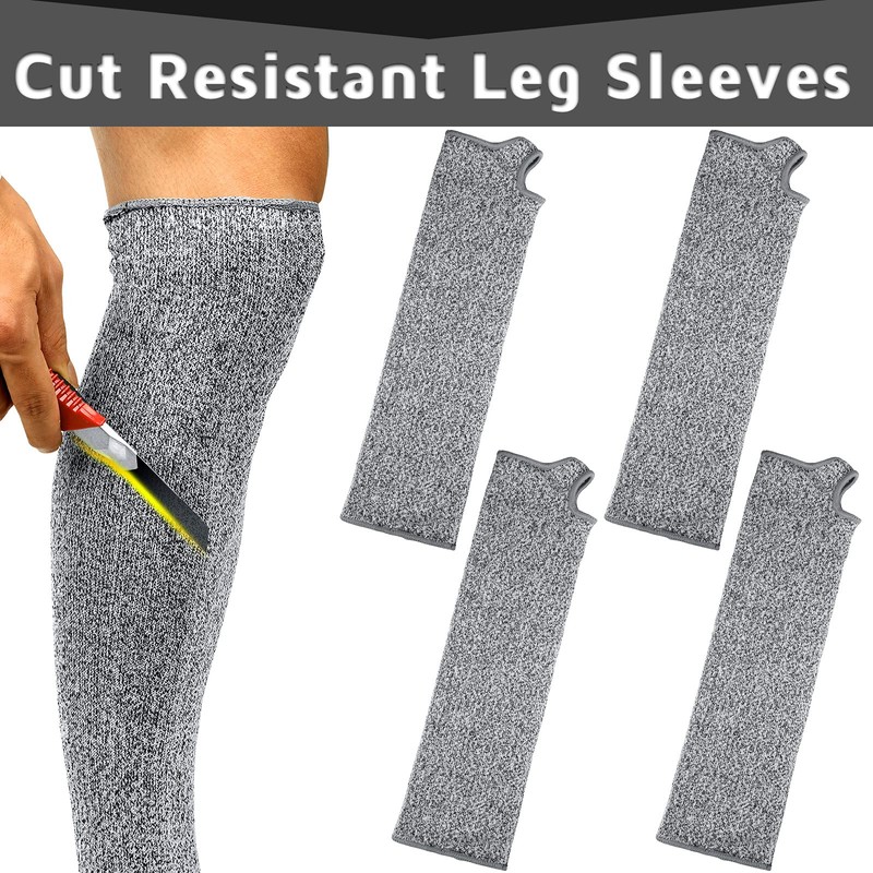 Zhanmai Cut Resistant Leg Sleeves Bite-Proof Protective Leg Sleeves for