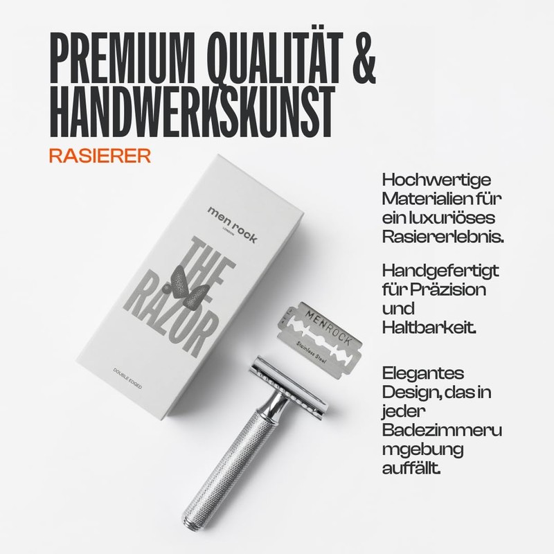 Men Rock The Double Edged Razor - Safety Razor for