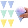 Kiicii Reusable Plastic Snow Cone Cups, Sturdy Shaved Ice Cups