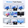 Dual HDMI Docking Station 3 Monitor,USB C Laptop Docking Station