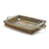 Calaisio Rectangular Casserole Basket with Baking Dish, Includes 4QT Glass