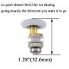 Hahiyo 27mm Diameter Brass Shower Door Wheels with Stainless Steel