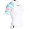 CRESSI Shield Lady Rash Guard Short/SL White Aquamarine- Rash Guard