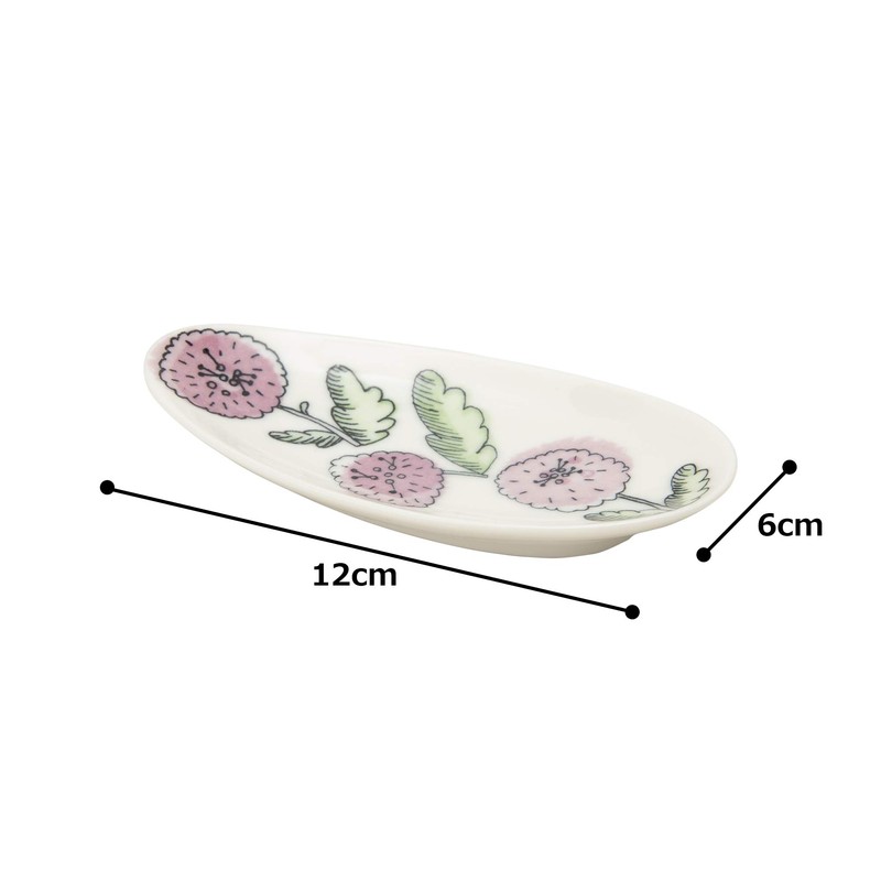 Flower Mini Small Plate and Spoon Rest, Purple 30704