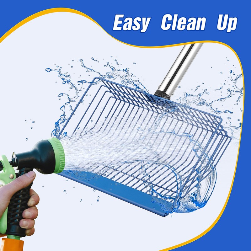 Large Chicken Poop Scooper, Heavy Duty Chicken Coop Scoop for