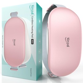 Slimpal Ceinture Chauffante Regle Douloureuse, Ceinture Lombaire Chauffante, Grande Taille Menstruelle Chauffante, Coussin Chauffant Pour Regles Douloureuses, Cadeau Pour Filles Et Femmes, Rose Pêche