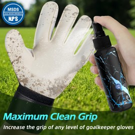 JFSLiF Torwarthandschuh-Reiniger,100ml Glove Wash, MSDS-zertifizierter Torwarthandschuh -Waschspray, Tiefenreinigungs