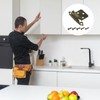 sourcing map Cabinet Kitchen Inset Hinges, 6Pcs 1/2" Overlay Semi-Concealed