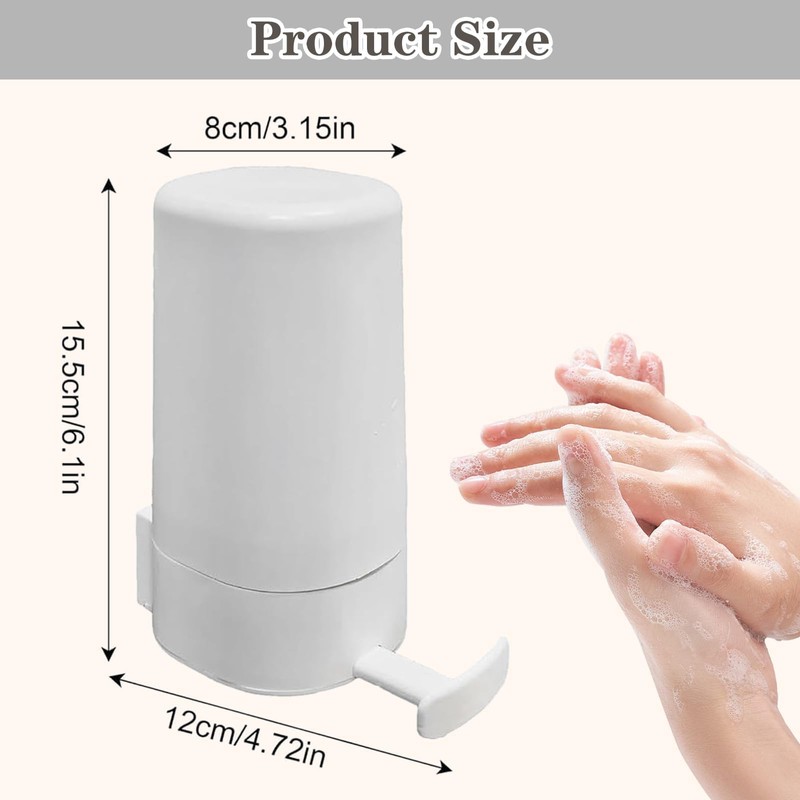 KnjoFly Soap Grinder, Bar Soap Dispenser, Wall-Mounted, No Drilling, Waterproof,