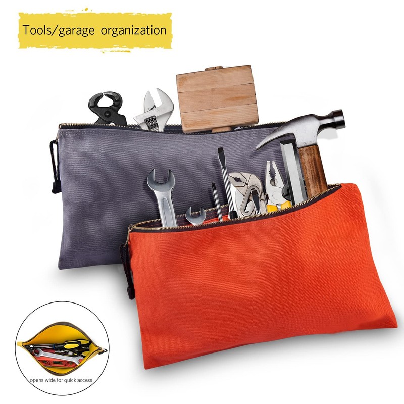 TENGYES Heavy Duty Canvas Tool Bag Organizer – 7 Pack