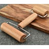 UUYYEO Wood Double Rolling Pin Pastry Pizza Roller Dough Roller