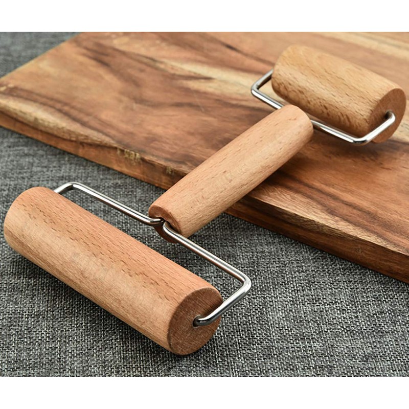 UUYYEO Wood Double Rolling Pin Pastry Pizza Roller Dough Roller
