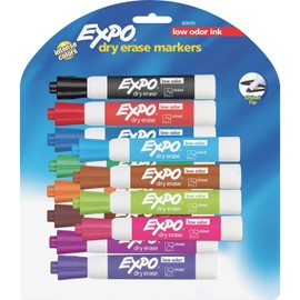 Sanford EXPO 80699 Dry-erase Markers Chisel Point Nontoxic 12/PK Assorted