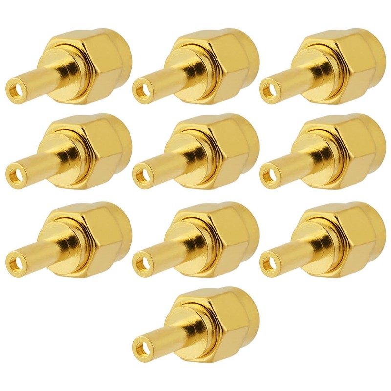 POBADY 10 Piezas Conectores SMA de 50 Ohmios SMA Conector