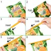 WANDIC Bag Sealing Clips, 8 Pieces Plastic Sealing Rods in