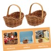 Levemolo 5pcs Handwoven Portable Basket Decorative Tiny Flower Holders with