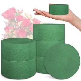 Max Shape 6 Packs Round Floral Foam Blocks，3'' Large Dry Floral Foam for Artificial Flowers,Flower Foam Blocks for Wedding Aisle Flowers Party Decoration