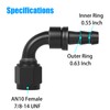 CNWZYMX AN10 Push Lock Hose End Fitting Elbow 90 Degree
