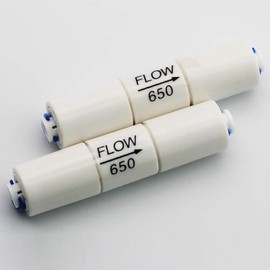 Flow Restrictor 650CC 1/4" quick connector fittings Flow Restrictor for RO water purifiers Reverse Osmosis Systems (2PCS-200GPD)