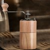 Manual Coffee Grinder Adjustable Coarseness Quiet Portable Wooden Hand Crank