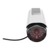 Fake Surveillance Camera Solar Powered Simulation Monitor with LED Flashing