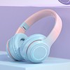 Bluetooth Headphone Heavy Bass Noise Cancelling Foldable Gradient Color Wireless