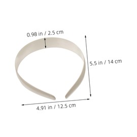 Healeved 10pcs DIY Plain Headband for Women Wide No Teeth Plastic Hair Bands for Craft Projects Parties Daily Wear Hair Hoop