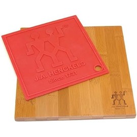 HENCKELS 9-by-9-Inch Cutting Board with Silicone Trivet/Pot Holder