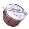 Ciieeo Stainless Steel Double-Layer Round Lunch Box Camping Tableware