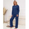 Uikue Fleece Pajama Set for Women Fuzzy Lounge Sets Winter