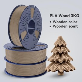 SUNLU Wood PLA Filament3D printer filament 1KG similar to real wood texture with distinctive woody fragrance:_PLA Wood 3KG Pack
