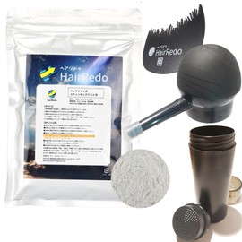 Hair Redo Hair Growth Powder, Large 3.7 oz (105 g), Refill, Thin Hair, Scalp, Hairline, Hair Foundation, Derived from Natural Plants, Unisex (Hair Redo + Refill Container + Applicator Pump + Hairline