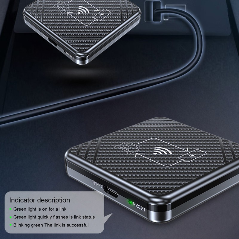 for Carplay Box Wired to Wireless Plug and Play Bluetooth