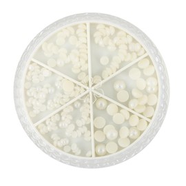 TOVINANNA Pearl Nail Charms for DIY Nail Art Easy to Apply Manicure Accessories for Beginners Professionals Create Unique Designs