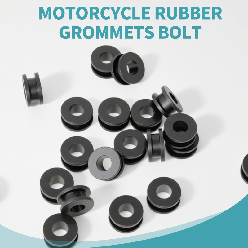 MCSDFN 10 PCS Motorcycle M6 Rubber Grommets Bolt, Motorcycle Rubber