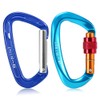 [通拓商品]24KN Non-locking Straight Gate Carabiner 25KN Twist Gate Carabiner Heavy
