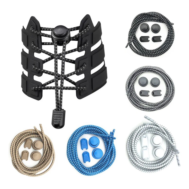 Agujetas Elásticas. Cordones Niños Y Adultos 5 Pares