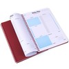 SeQeS Undated Daily Planner Notebook - Hourly Schedule, To-Do Lists,