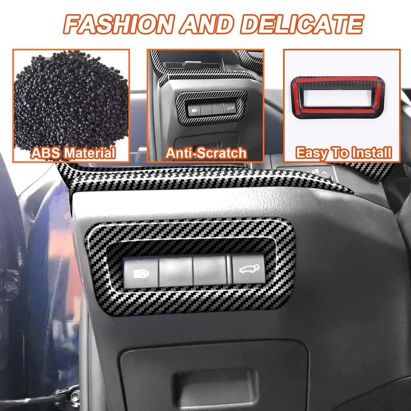 Headlight Control Switch Panel Frame Trim Compatible with Toyota Grand